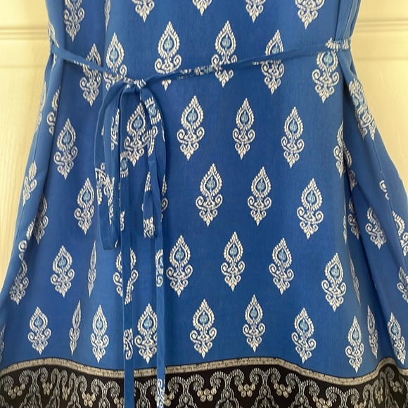 LOFT blue, sleeveless summer dress - Picture 4 of 8